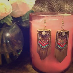 BOHO Vegan Leather Earrings